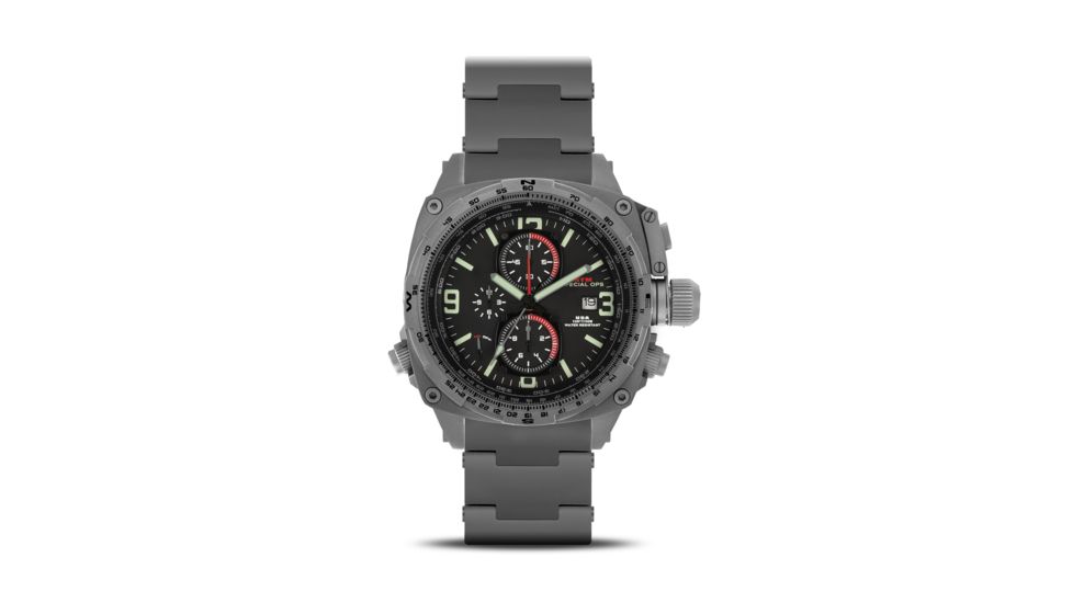 Cobra 47.5mm Grey Titanium Case, Black Dial, Titanium Band