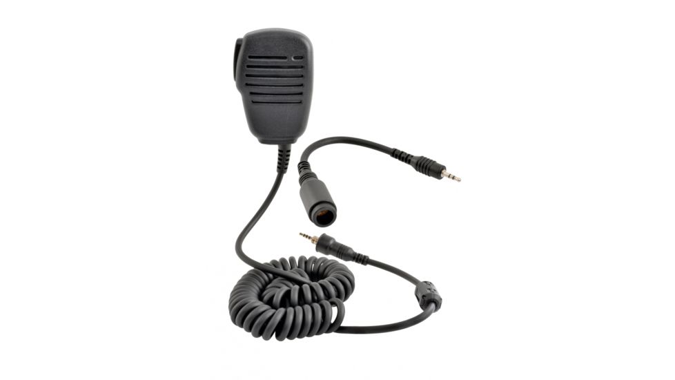 Cobra CM 330-001VHF and GMRS Lapel Speaker/Mic Accessory, Black/Gray, CM 330-001