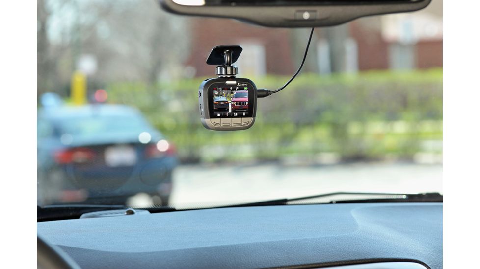 Cobra Dash Camera - Dual Channel, Black/Gray, CDR895D