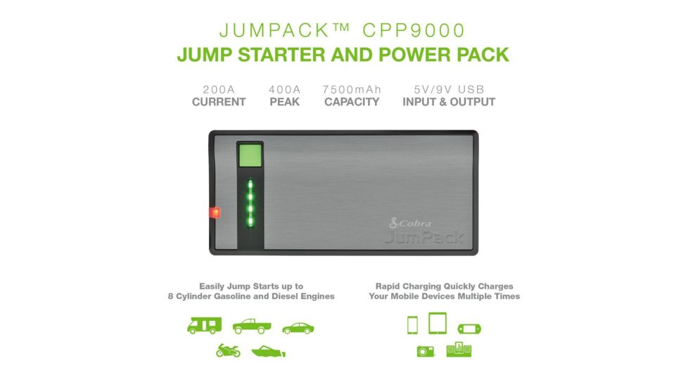 Cobra Jumpack - CPP 9000, Black/Silver CPP9000