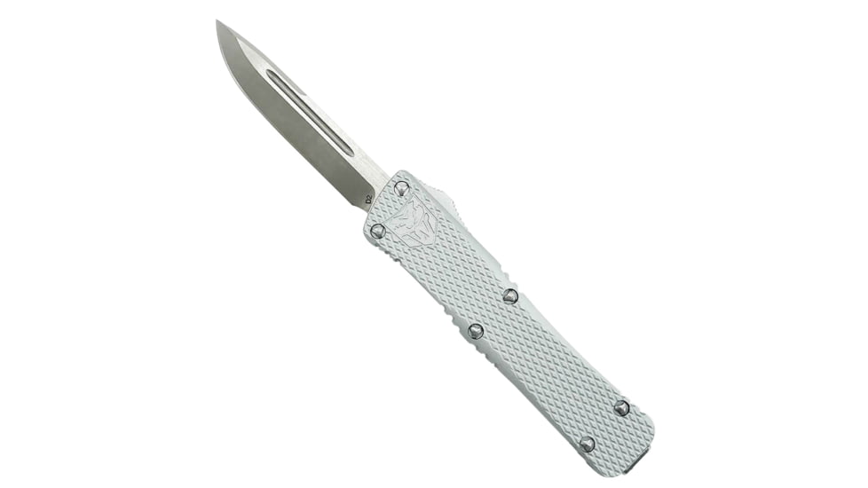 Cobra Tec Knives MKSILMDNS Mini Mamba Knurled D2 2.25 D2 Steel Drop Point Alumi