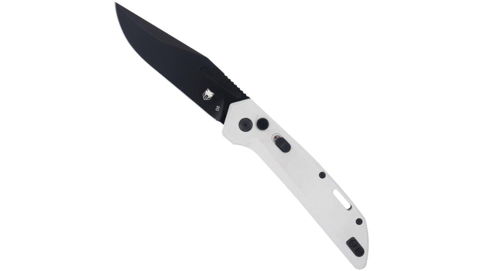 Cobratec Knives Cobratec Naja Side Button Auto 3.5 D2 Lunar Grey