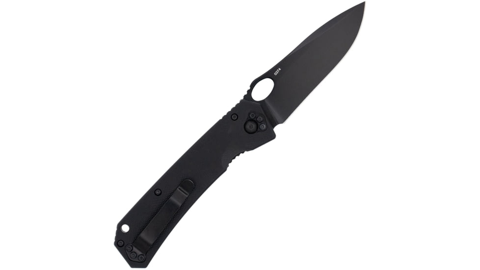 CobraTec Knives Raven Folding Knife, 3.25 in Blade, D2, Black, CTRVN