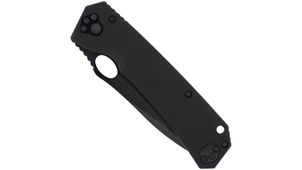 CobraTec Knives Raven Folding Knife, 3.25 in Blade, D2, Black, CTRVN
