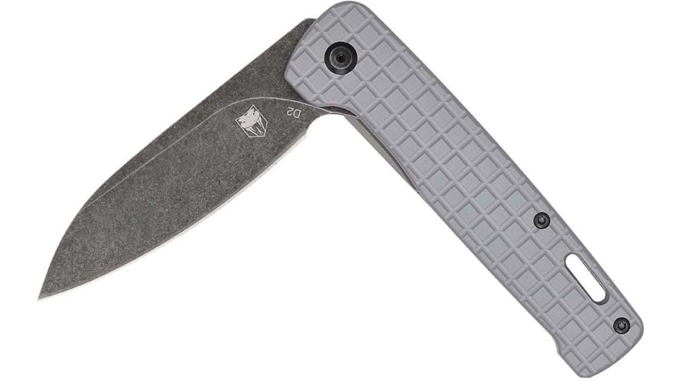 Cobratec Knives Cobratec Rhino Folder 3.37 Grey/black Stonewash D2 Blade