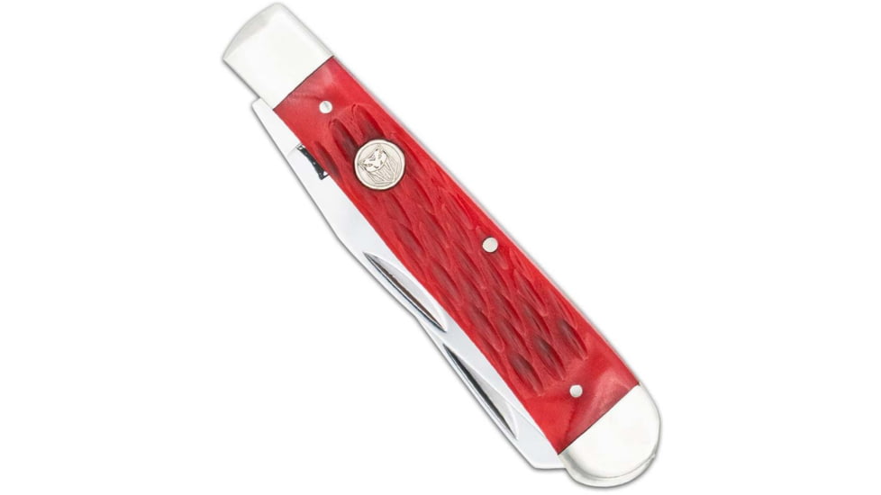 Cobratec Knives Cobratec Trapper Two Blade G-10 Red/ss Slip Joint