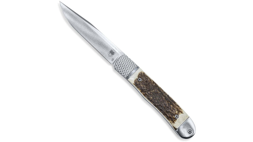 CobraTec Knives CTTHRSTG Trapper Hidden Release 3.12 OTF Drop Point Plain Satin