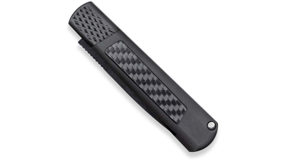 CobraTec Knives Gideon Automatic Folding Knife, 3in, Carbon Steel, Aluminum Carbon Fiber Handle, CTGBHRCF154