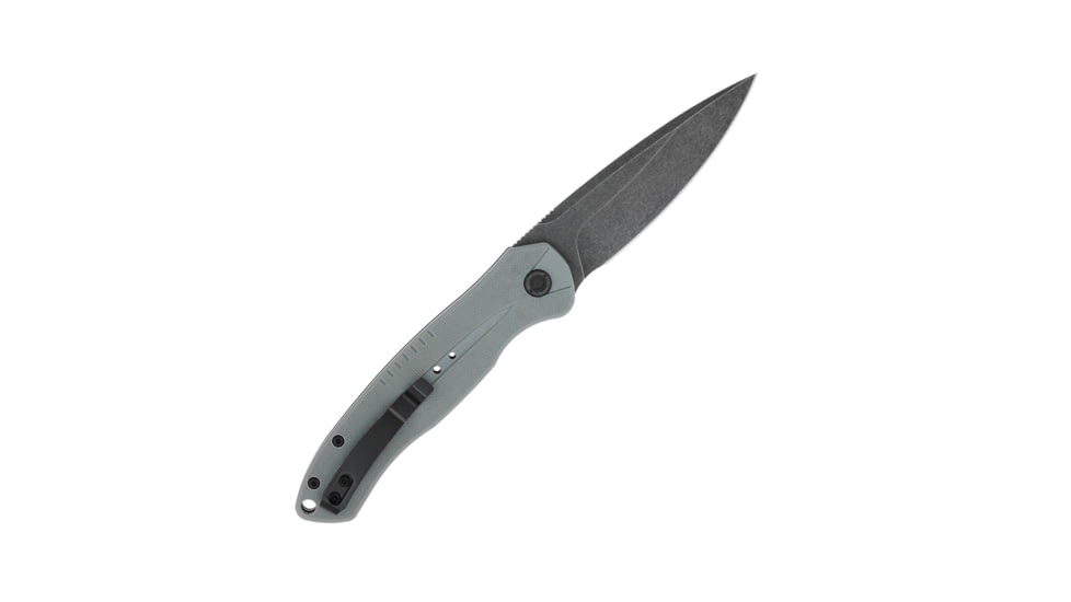 CobraTec Knives Diablo Automatic Folding Knife, 3.5in, D2 Steel, Drop Point, G10 Gray Handle, GRYDIABLOAUTO