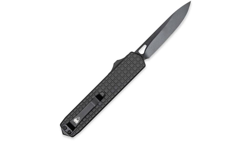 CobraTec Knives Mamba Fixed Blade Knives, 4.75in, D2 Steel, Black Textured Aluminum Handle, 164137
