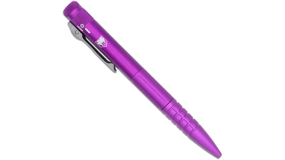 CobraTec Knives CNC Gen II OTF Pen Knife, 1.75in, D2 Stonewash Blade, Purple Handle, CNCOTFPPURGEN2