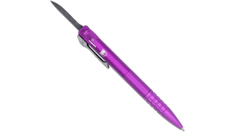 CobraTec Knives CNC Gen II OTF Pen Knife, 1.75in, D2 Steel, Drop Point, Aluminum Purple Pen, CNCOTFPPURGEN2