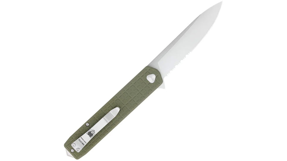 CobraTec Knives Medium Cayden Assisted Opening Folding Knife, 3.25 in, D2 Steel, Drop Point Blade, G-10, OD Green Handle, MCTCYDENODGDNS