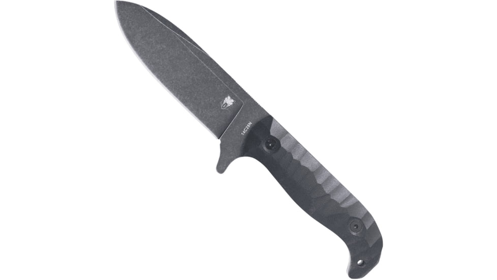 CobraTec Knives PSK Fixed Blade Knife, 4.5 in, 14C28N Black Dark Stonewashed, Spear Point, G-10, Black Handle, CTPSKBLKG10DSW, 1410077