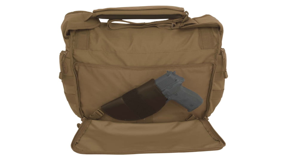 Mercury Tactical Tactical Messenger Attache, Coyote, 16 1/2in.x10 1/2in.x6 3/4in. 9960-CY