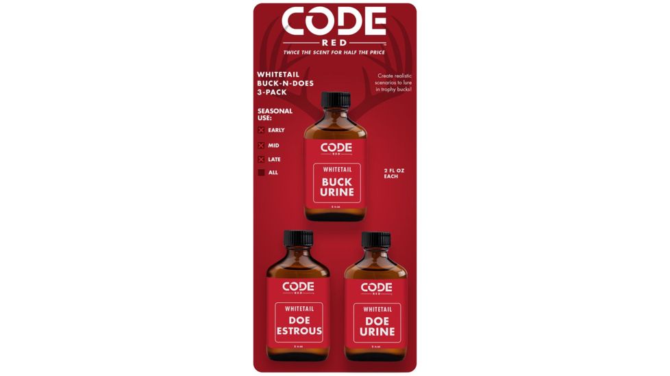 Code Blue - Code Red Triple Buck-N-Does, Scent Combo 3 pk. OA1326