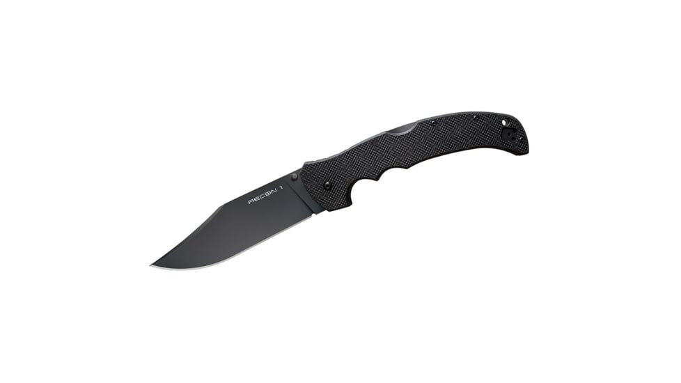 Cold Steel Cold Steel Recon 1 XL Tri-Ad Lock Knife Black G-10 5.5" Black PVD CS-27TXLC, Black, CTS XHP, adult, BHQ-210369