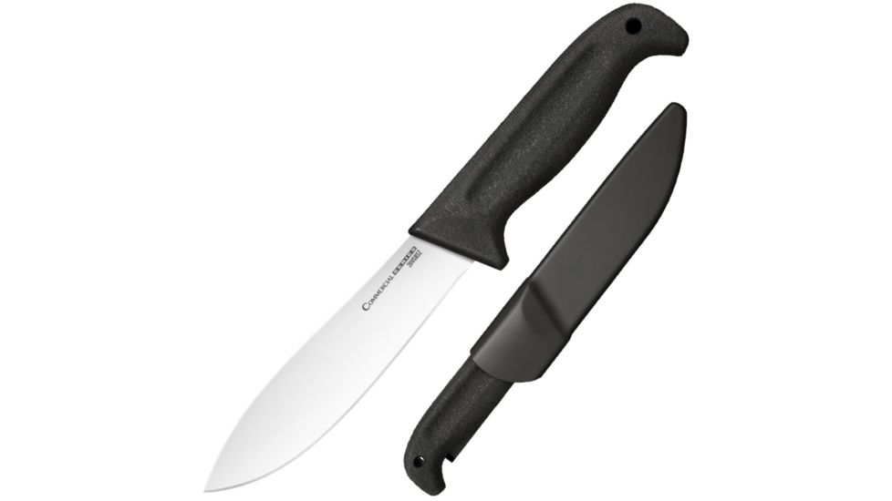 Cold Steel Commercial Series Western Hunter Knife, w/Sheath, Black/Silver, 11 1/4in, CS-20VSHSZ