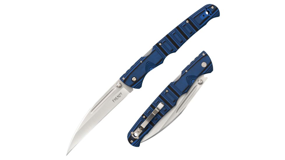 Cold Steel Frenzy II Knife, Black/Blue, 12 1/4in, CS-62P2A