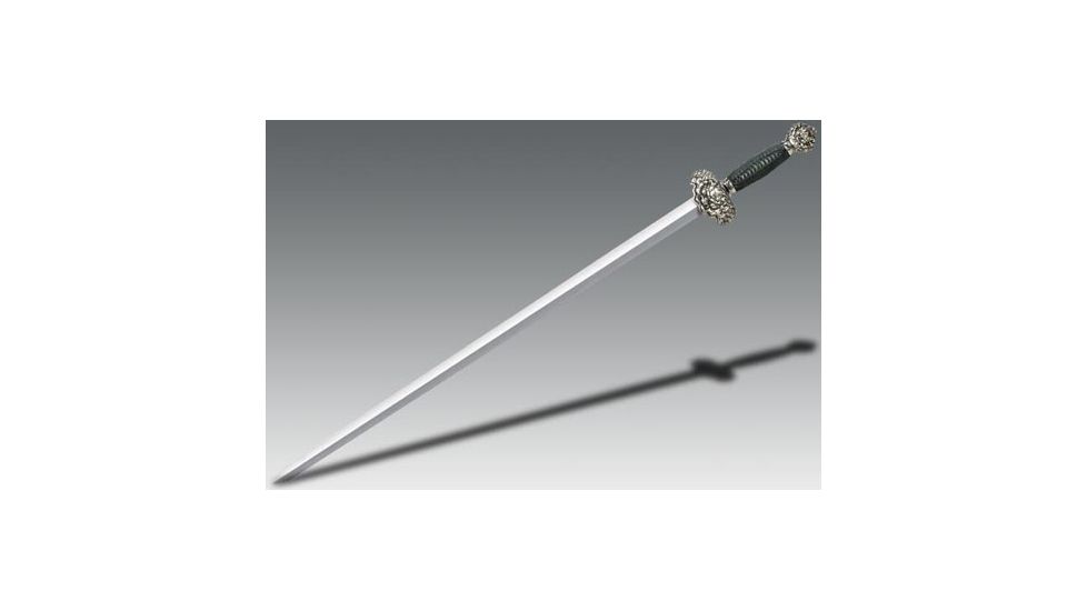 Cold Steel Jade Lion Gim, Cord Wrapped Handle, Plain Edge, CS-88RLG