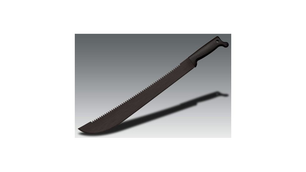 Latin Machete Plus, 18in Combo Blade, Black