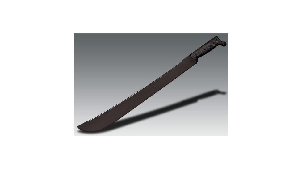 Latin Machete Plus, 21in Combo Blade, Black
