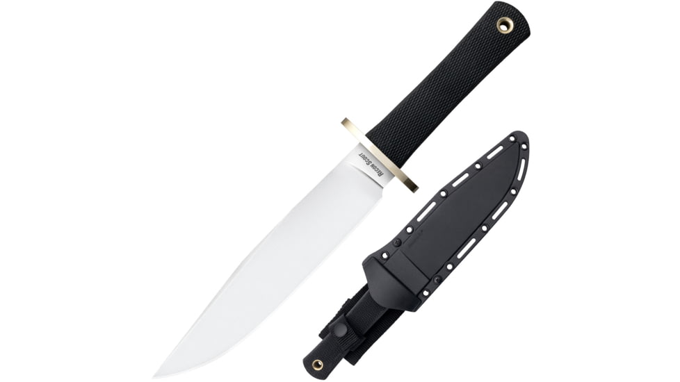 Cold Steel Recon Scout 3V Knife, 7.5in, 3-V Steel, Clip Point Blade, Long Kray-Ex Black Handle, 37RS