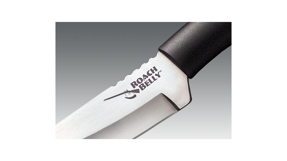 Cold Steel Roach Belly Fixed Blade Knife, Polypropylene Handle, Cordura Sheath, CS-20RBC