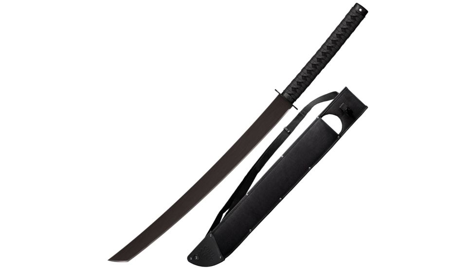 Cold Steel Tactical Katana Machete, w/Sheath, Black, 36 1/4in, CS-97TKMZ