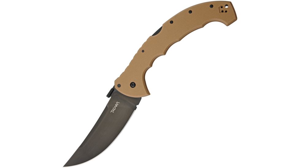 Cold Steel Talwar Tan Handles Folding Knife,5.375in,Standard Edge,Tan,G10 Handle CS21TXVB