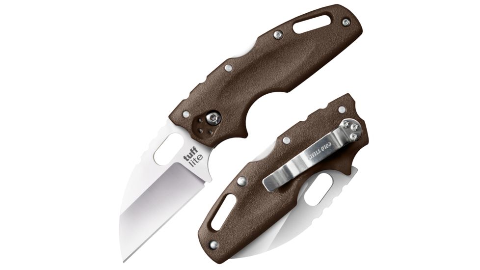 Cold Steel Tuff Lite Folding Knives, Brown/Silver, 6in, CS-20LTF