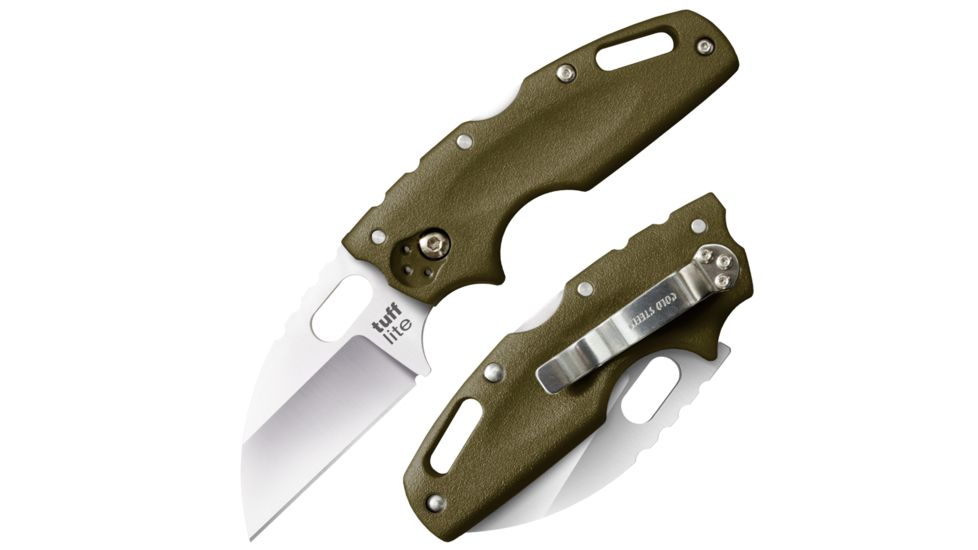 Cold Steel Tuff Lite Folding Knives, Green/Silver, 6in, CS-20LTG