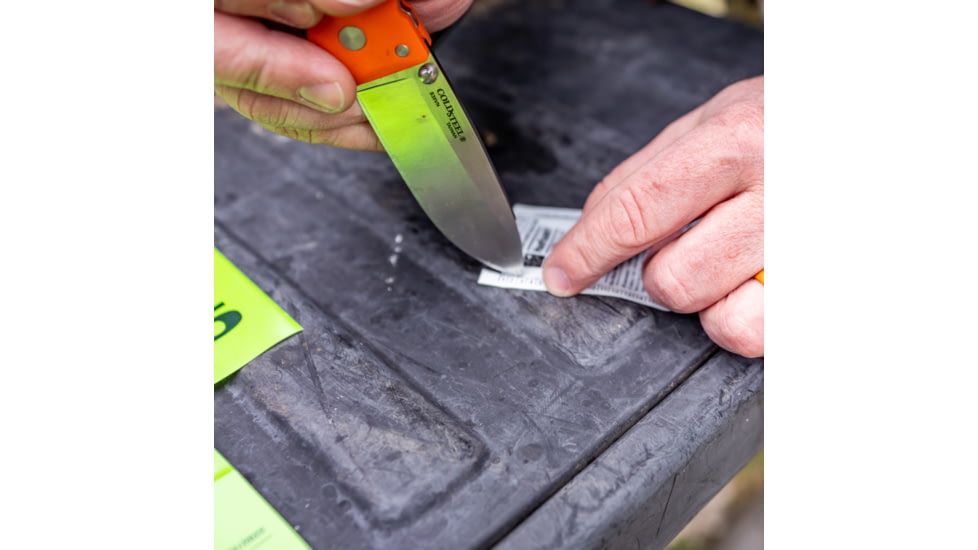 Cold Steel Ultimate Hunter, 3.5in Blade Length, American S35VN Steel Knife, Orange, CS-30URY