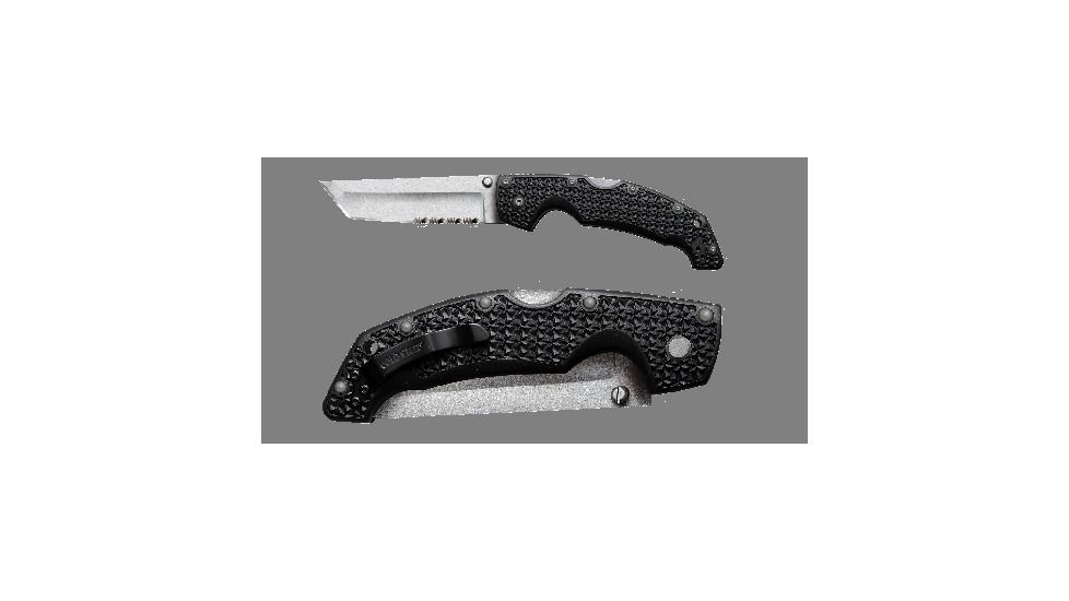 Cold Steel Voyager Large Tanto Point Folding Knife, 4in, 50/50 Edge 29TLTH