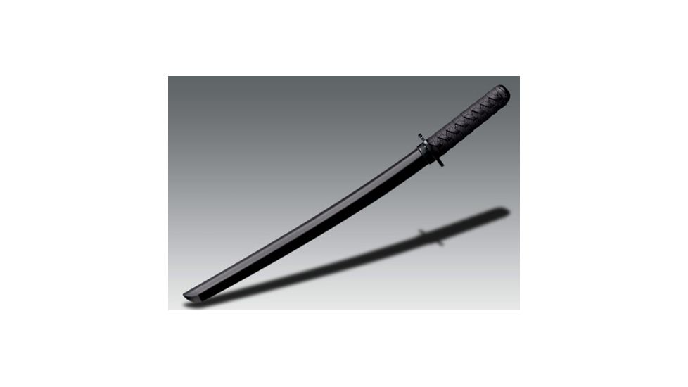 Cold Steel Wakazashi Bokken Training Sword, 21in, Black Polypropylene, CS-92BKKB