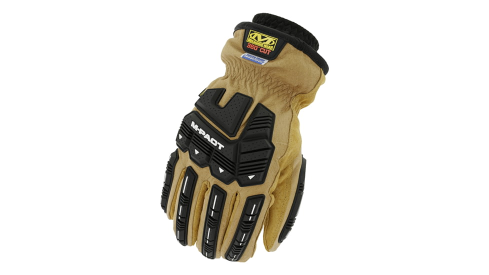 Mechanix Wear Coldwork Waterproof Leather M-Pact Driver F9-360 Gloves - Men's, Tan/Black, Medium, LDMP-XW75-009
