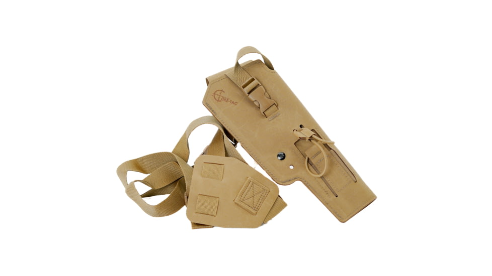 Cole-Tac Varmint Wrangler WML Chest Holster Right Hand, Coyote Brown, VW112