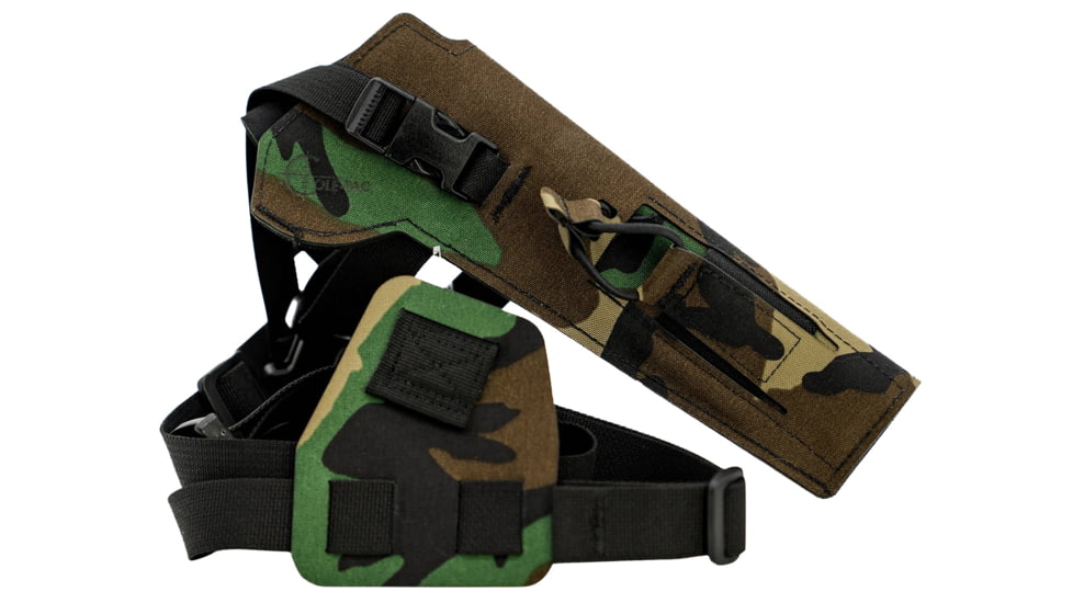 Cole-Tac Varmint Wrangler Chest Holster Left Hand, M81 Woodland, VW206