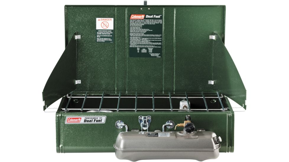 USED Coleman Dual Fuel Stove, 2 Burner Powerhouse 187498, EDEMO1