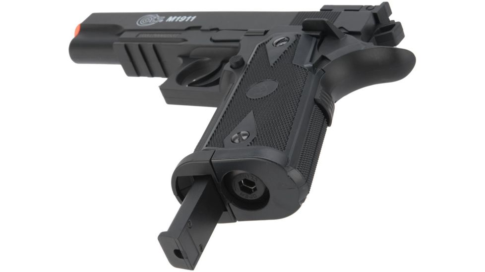 Colt 1911 Special Combat CO2 Powered Non-Blowback Airsoft Pistol, Black, Small, 180306