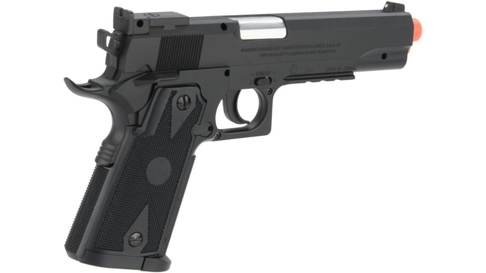 Colt 1911 Special Combat CO2 Powered Non-Blowback Airsoft Pistol, Black, Small, 180306