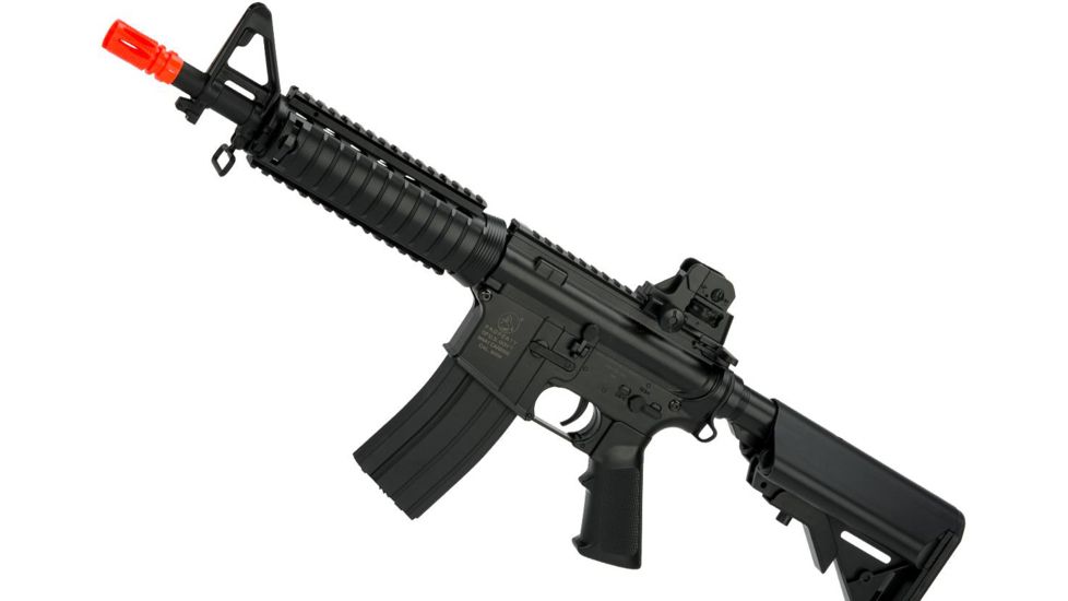 Colt Licensed M4 CQB-R SOPMOD LiPo Ready Airsoft AEG Gun w/Metal Gearbox, Black, Large, 180833