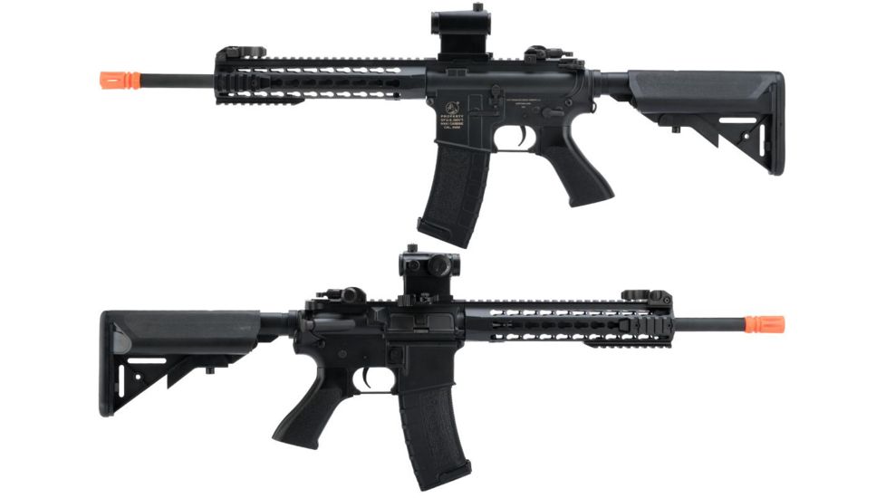 Colt Licensed M4A1 Sportsline Carbine Airsoft Gun w/Polymer Keymod Handguard, Black, Large, 180841