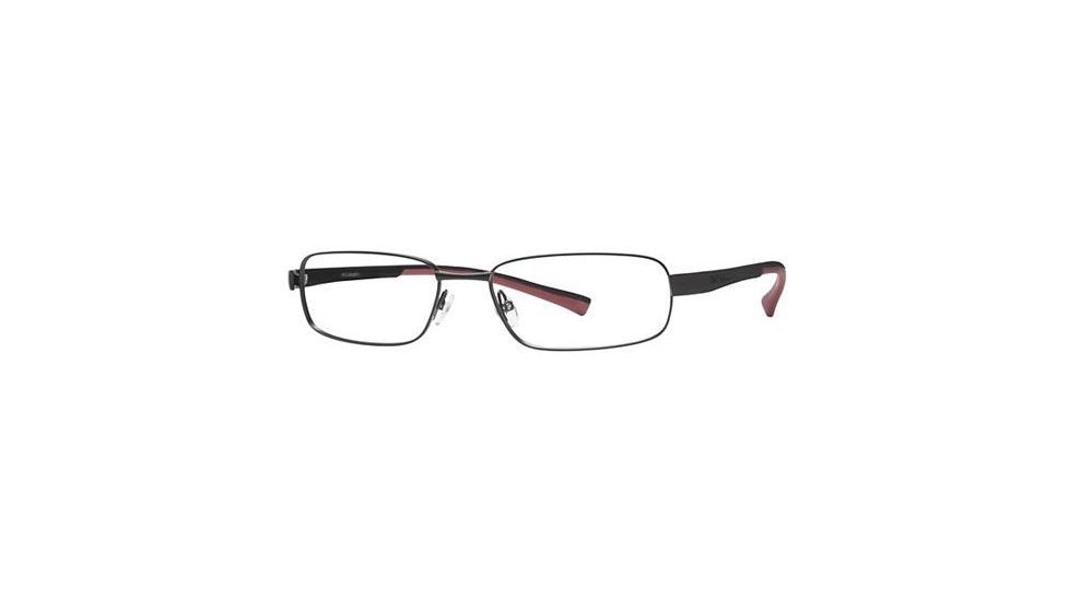 Columbia Big Bend Eyeglass Frames - Frame Shiny Black/Black-Red, Size 58/18mm CBBIGBEND01