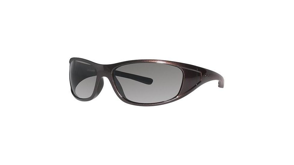 Columbia Chute Sunglasses - Frame Metallic Grappa, Lens Color Brown, Size 62/15mm CBCHUTEPZ430