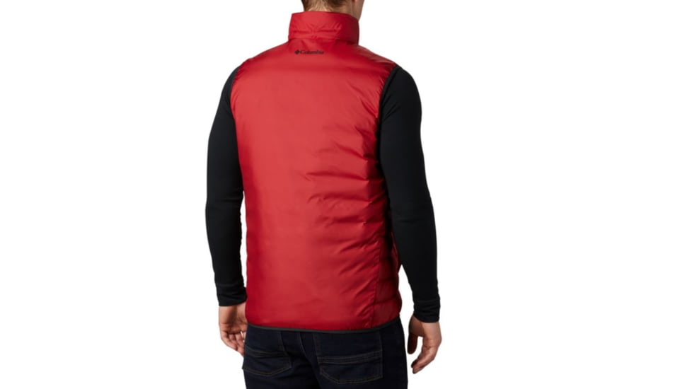 Columbia CLG Lake 22 Reversible Vest, ALA - Black, Red Velvet, 2XL - Mens, 1809301960-XXL