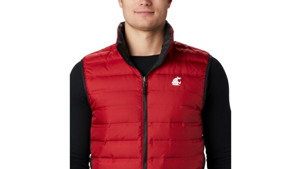 Columbia CLG Lake 22 Reversible Vest, WAZ - Red Velvet, Black, 2XL - Mens, 1809301687-XXL