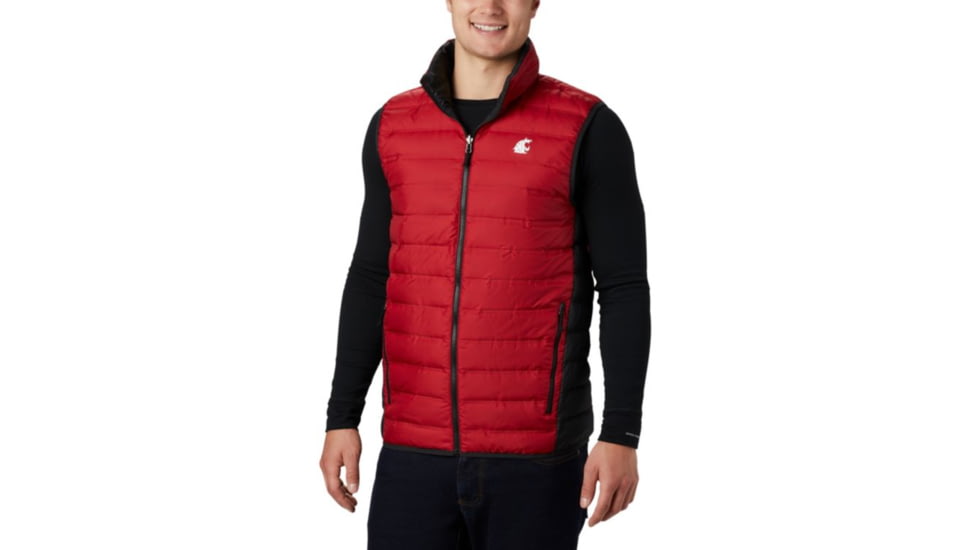 Columbia CLG Lake 22 Reversible Vest, WAZ - Red Velvet, Black, 2XL - Mens, 1809301687-XXL