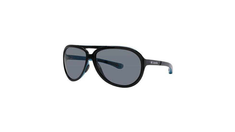 Columbia Gordo Sunglasses - Frame Shiny Black/Oxide Blue, Size 63/14mm CBGORDOPZ01