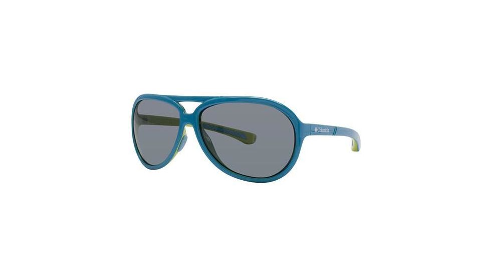 Columbia Gordo Sunglasses - Frame Shiny Oxide Blue/Green Glow, Size 63/14mm CBGORDOPZ02
